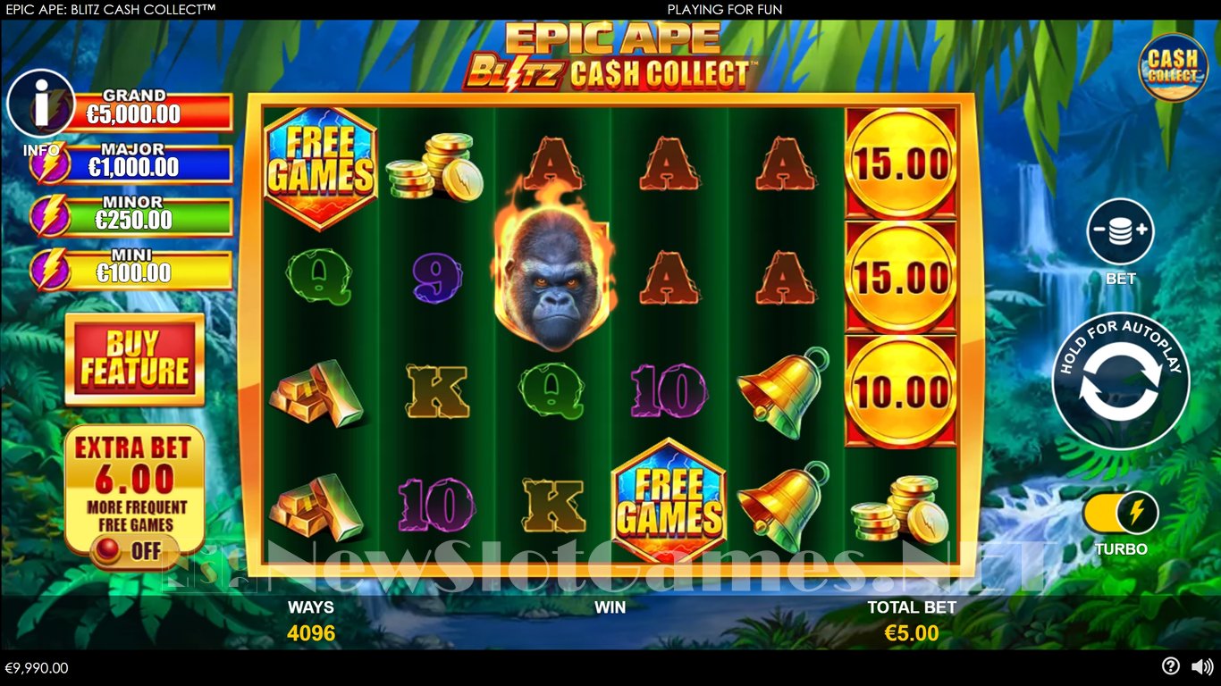 Epic Ape Blitz Cash Collect Slot Demo Image