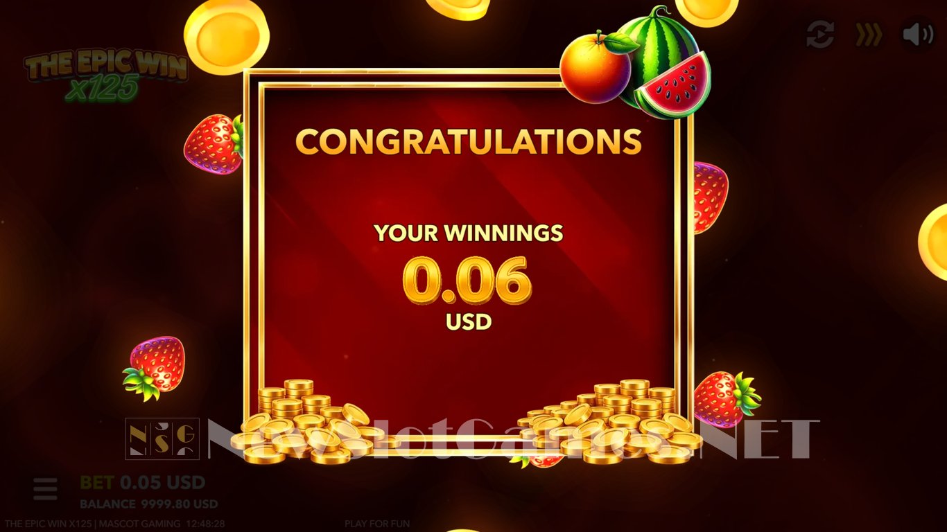 The Epic Win x125 Slot Slot Image in Demo - pic. 2