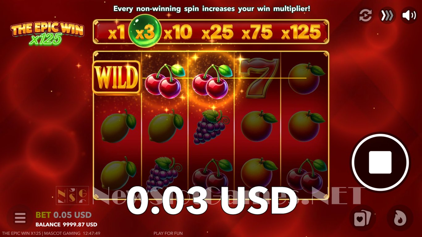The Epic Win x125 Slot Slot Image in Demo - pic. 3