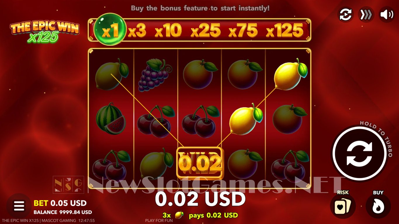 The Epic Win x125 Slot Slot Image in Demo - pic. 4