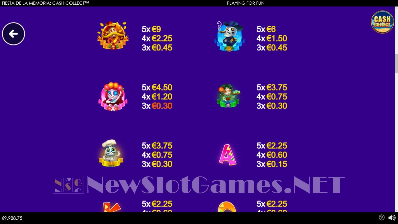 Fiesta de la Memoria Cash Collect Slot Slot Image in Demo - pic. 7