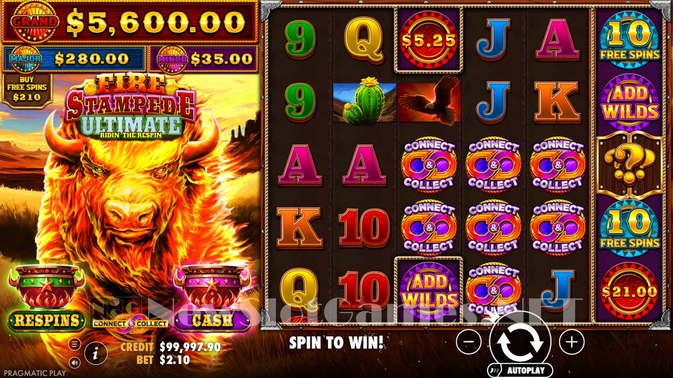 Fire Stampede Ultimate Slot Demo Image