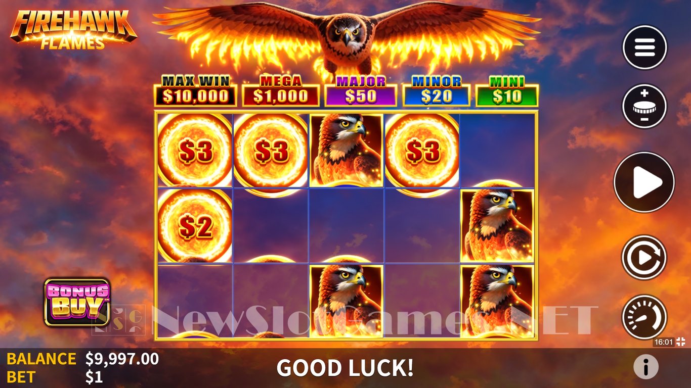 Firehawk Flames Slot Demo Image
