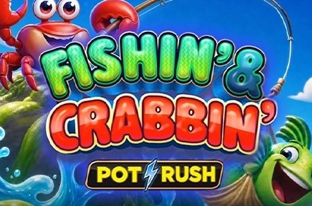 Fishin and Crabbin Slot Logo