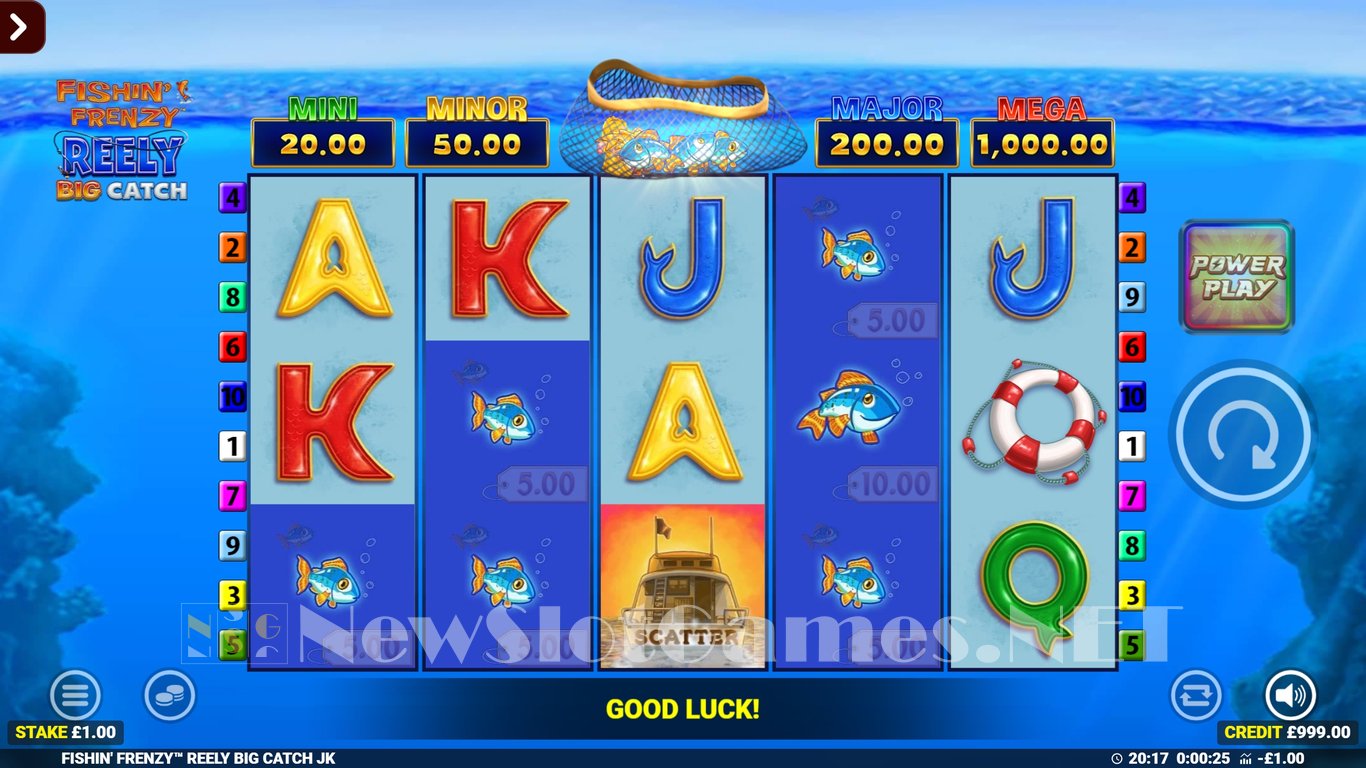 Fishin Frenzy Reely Big Catch Slot Demo Image