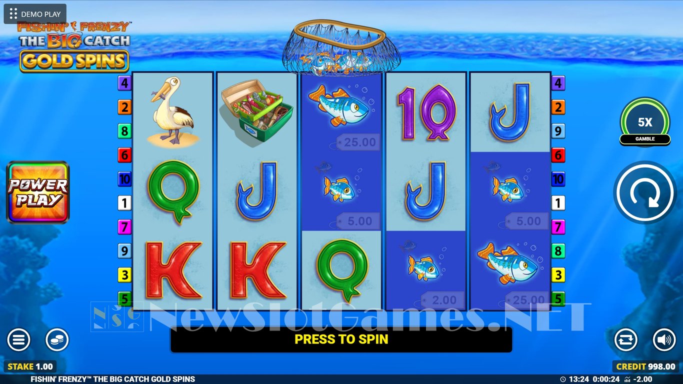 Fishin Frenzy The Big Catch Gold Spins Slot Slot Image in Demo - pic. 2