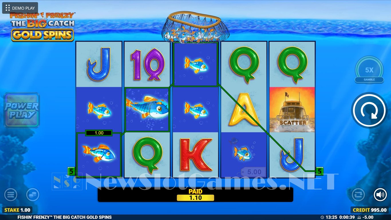 Fishin Frenzy The Big Catch Gold Spins Slot Slot Image in Demo - pic. 3