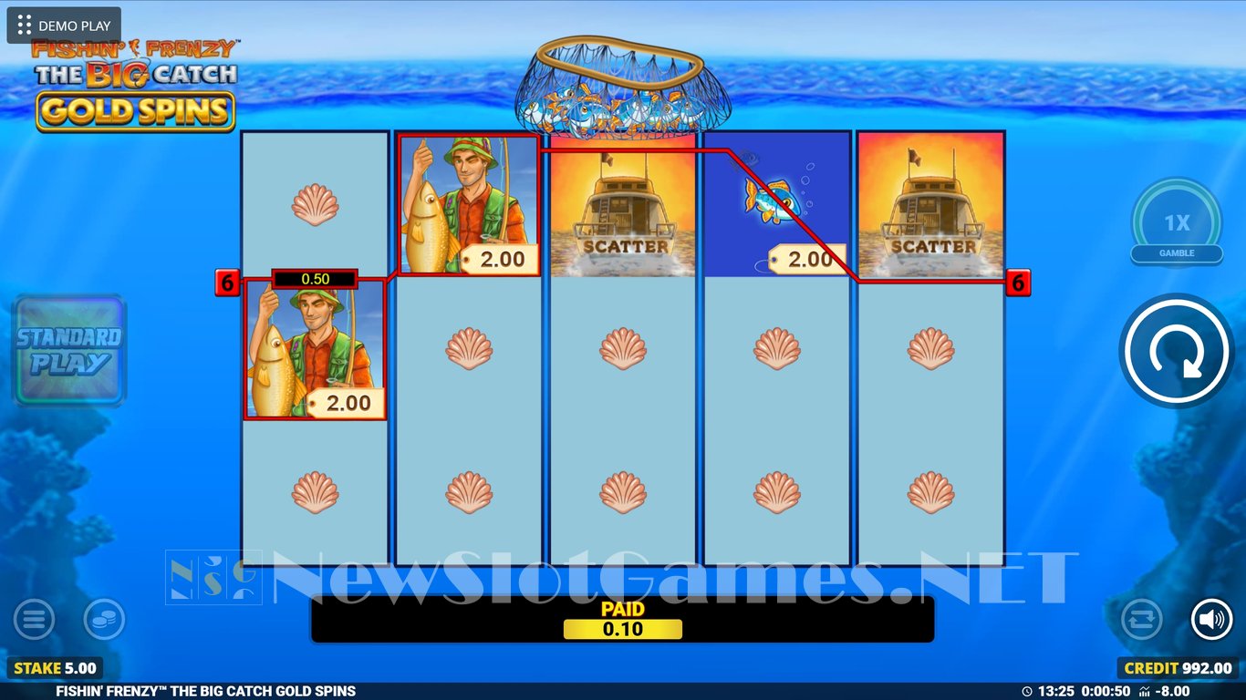 Fishin Frenzy The Big Catch Gold Spins Slot Slot Image in Demo - pic. 5