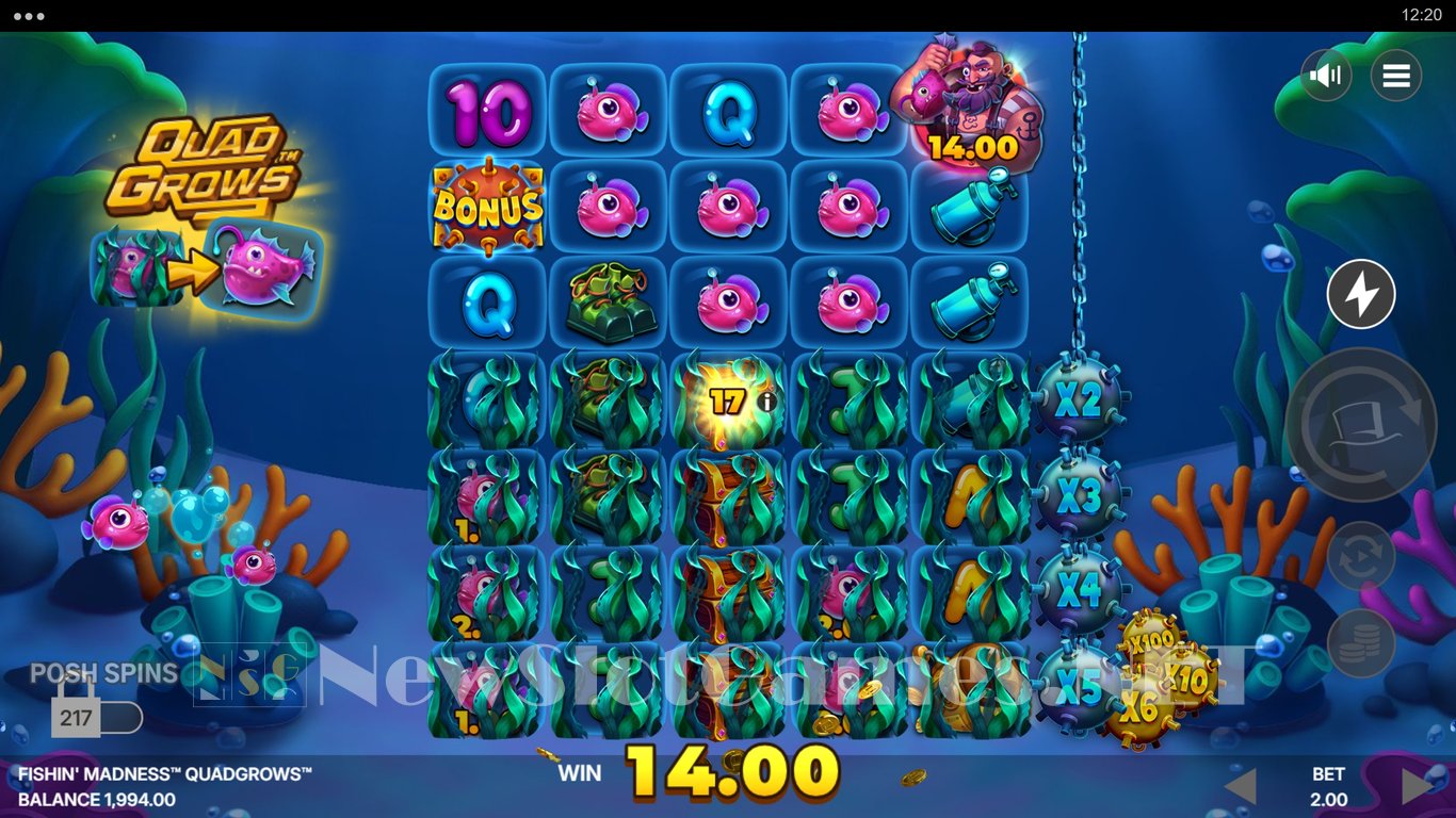 Fishin Madness QUADGROWS Slot Slot Image in Demo - pic. 2