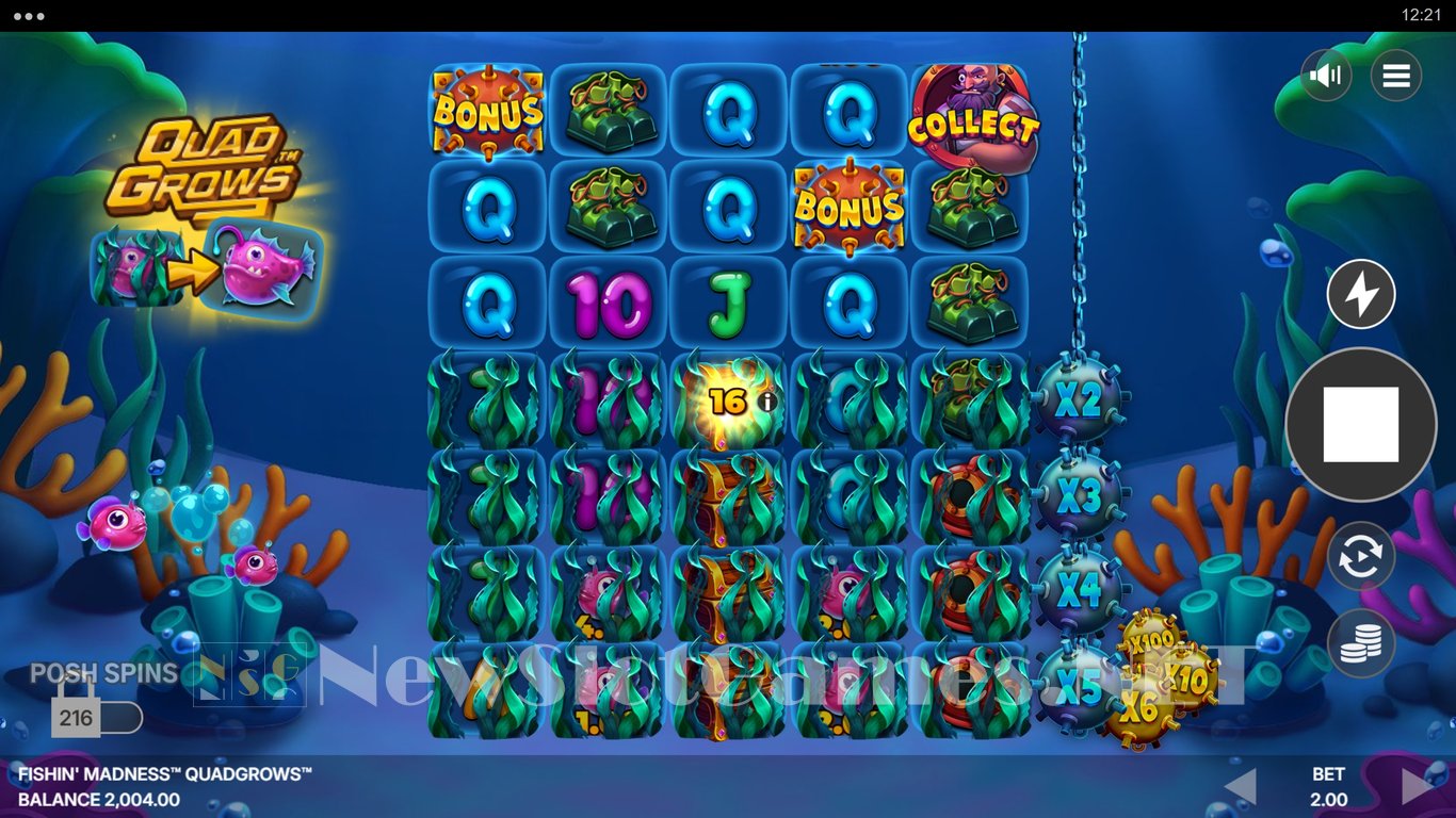 Fishin Madness QUADGROWS Slot Slot Image in Demo - pic. 3