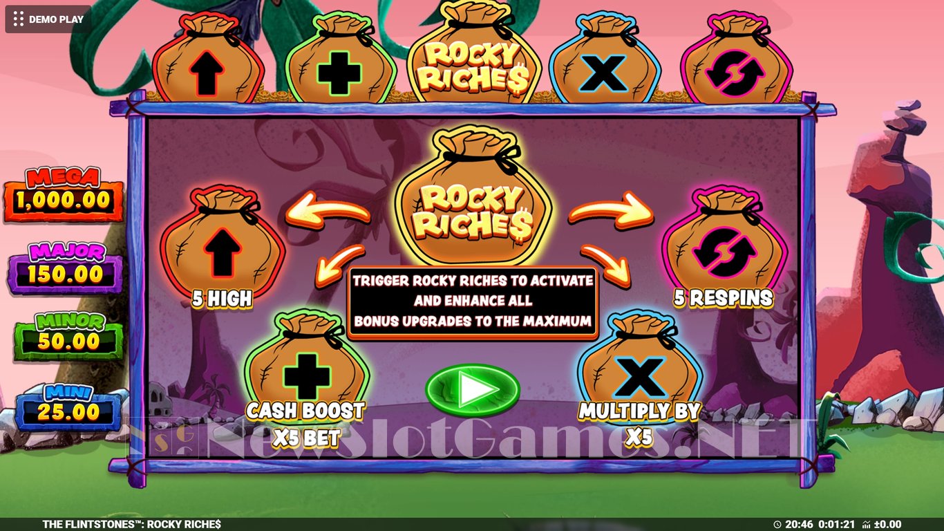 The Flintstones Rocky Riches Slot Demo Image