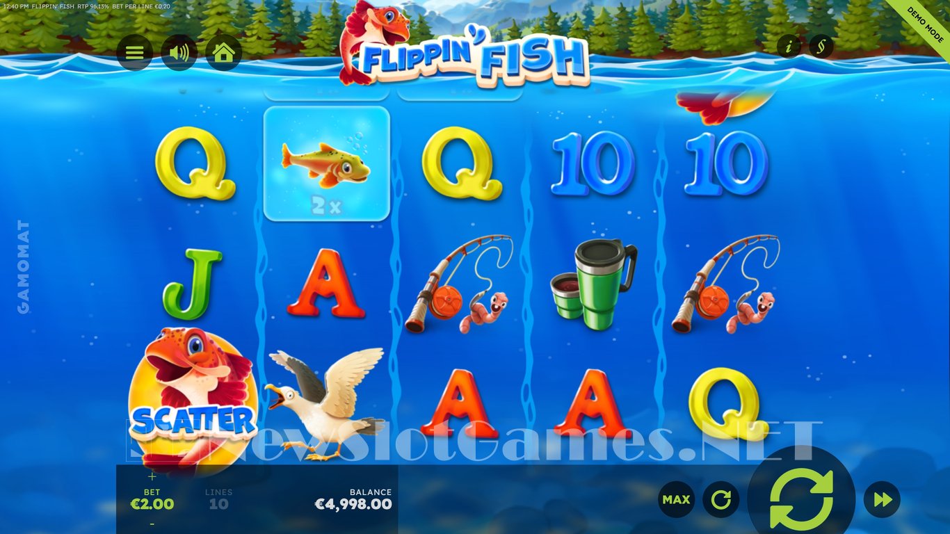 Flippin Fish Slot Demo Image