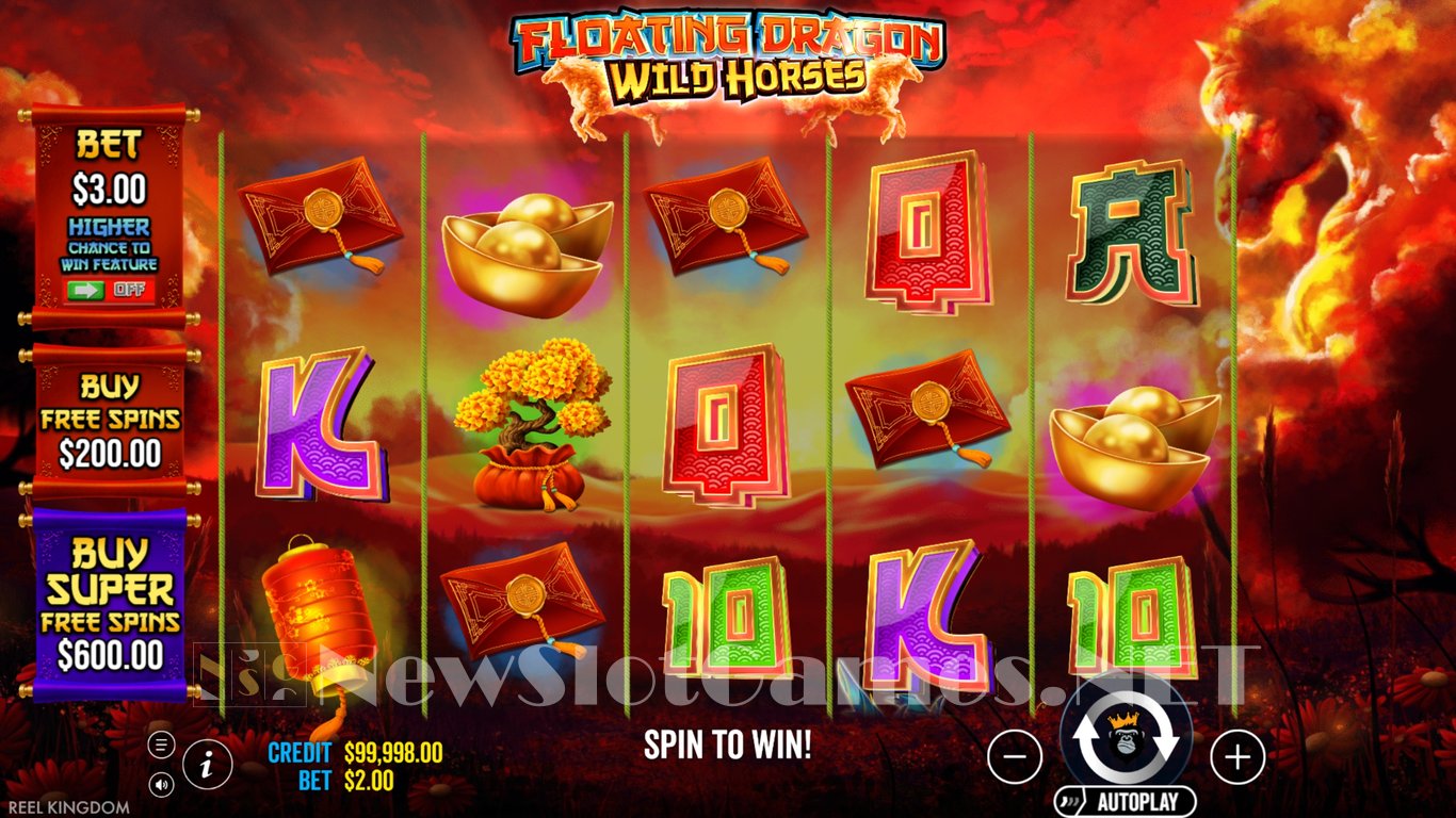 Floating Dragon Wild Horses Slot Demo Image