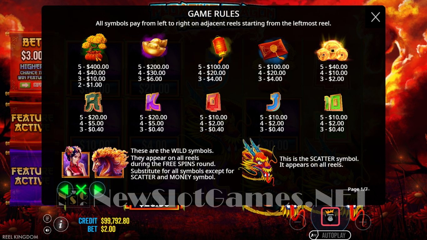 Floating Dragon Wild Horses Slot Slot Image in Demo - pic. 6