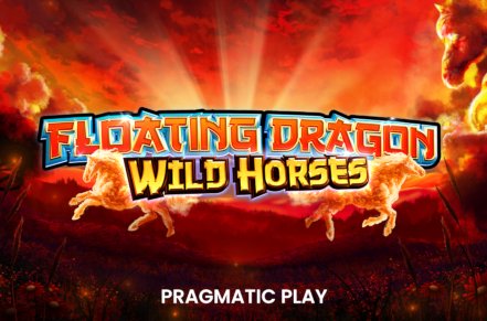 Floating Dragon Wild Horses Slot Logo