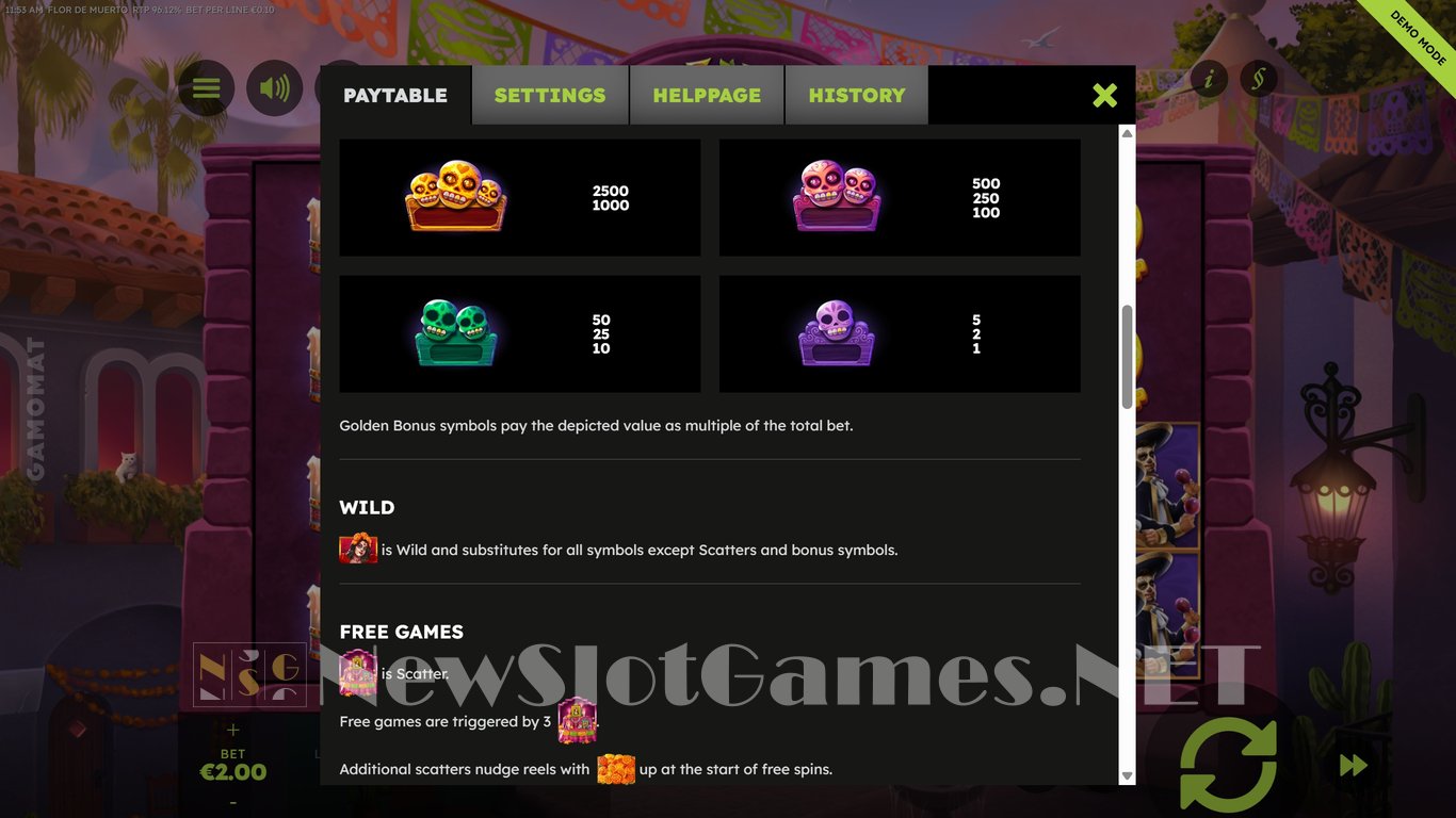 Flor de Muerto Slot Slot Image in Demo - pic. 6