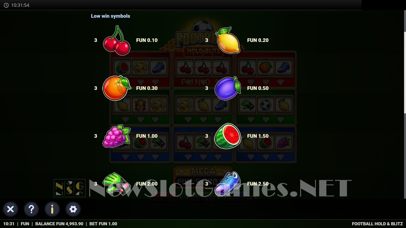 Football Hold & Blitz Slot Slot Image in Demo - pic. 4