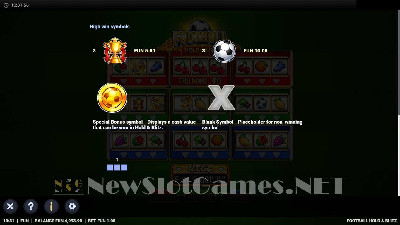 Football Hold & Blitz Slot Slot Image in Demo - pic. 5