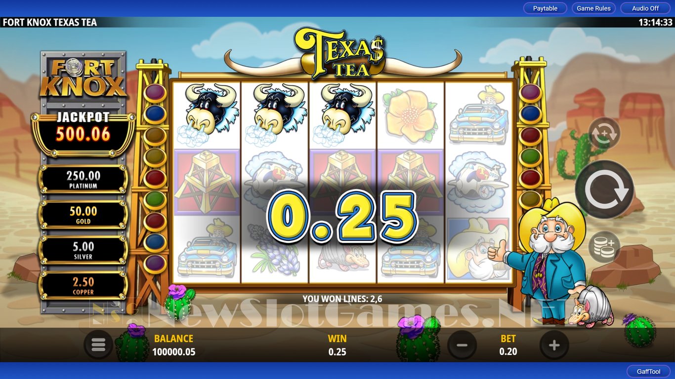Fort Knox Texas Tea Slot Demo Image