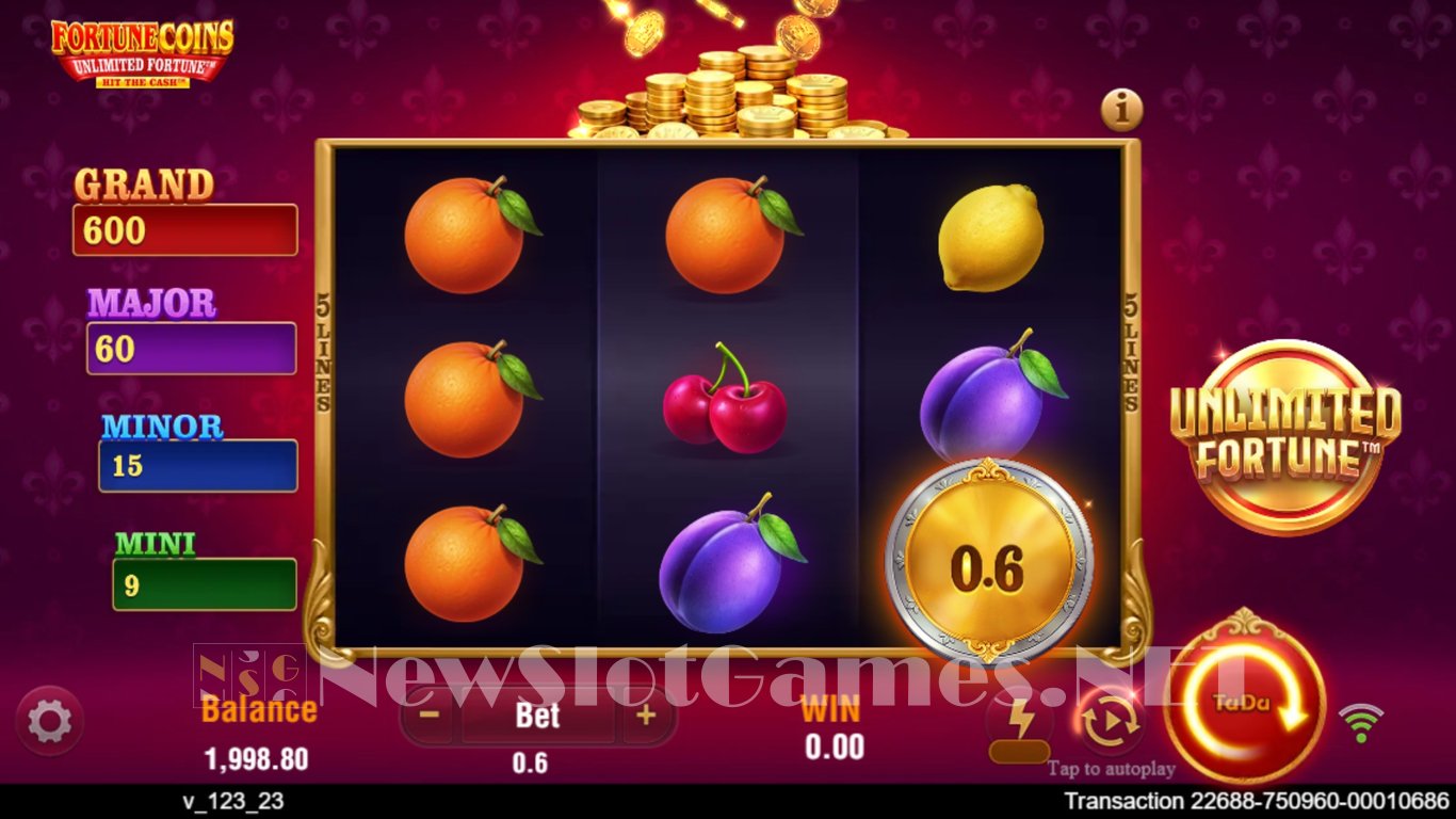 Fortune Coins Unlimited Fortune Slot Slot Image in Demo - pic. 2