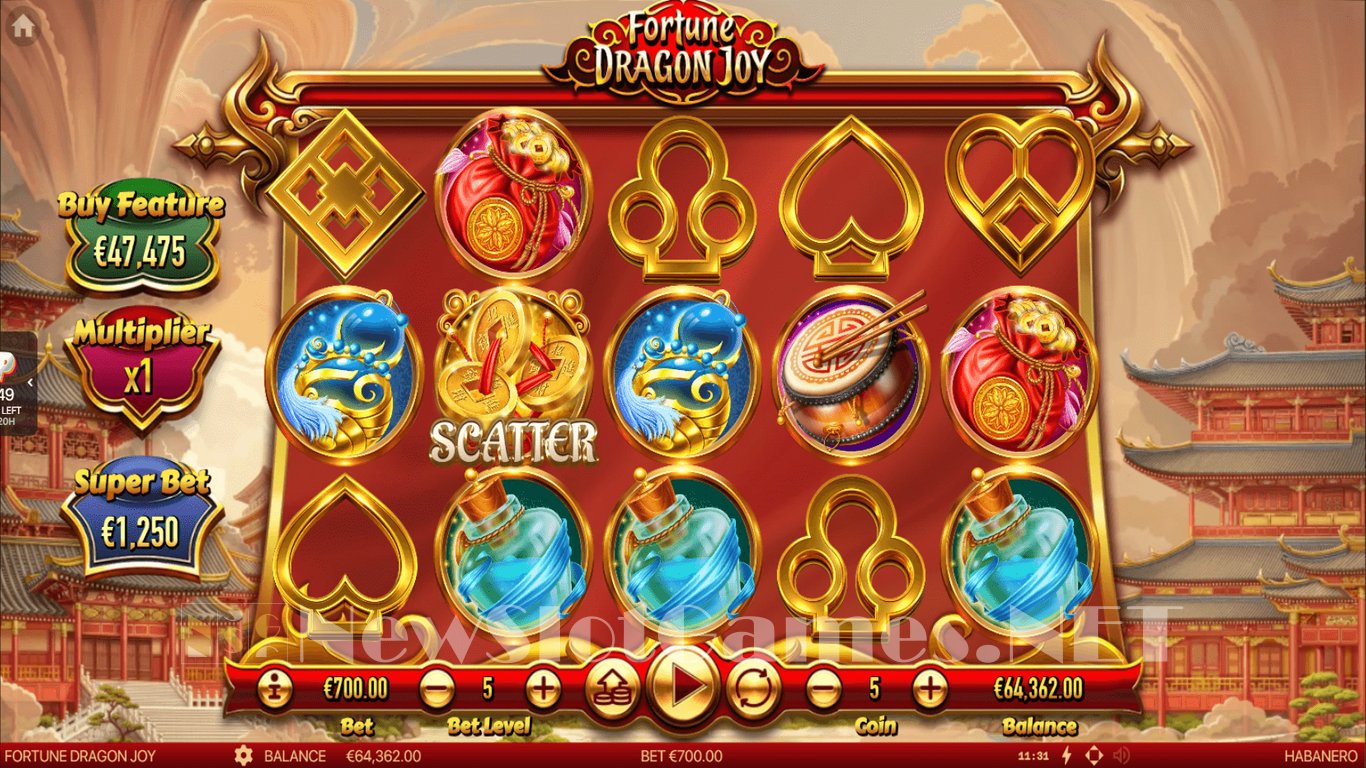 Fortune Dragon Joy Slot Demo Image
