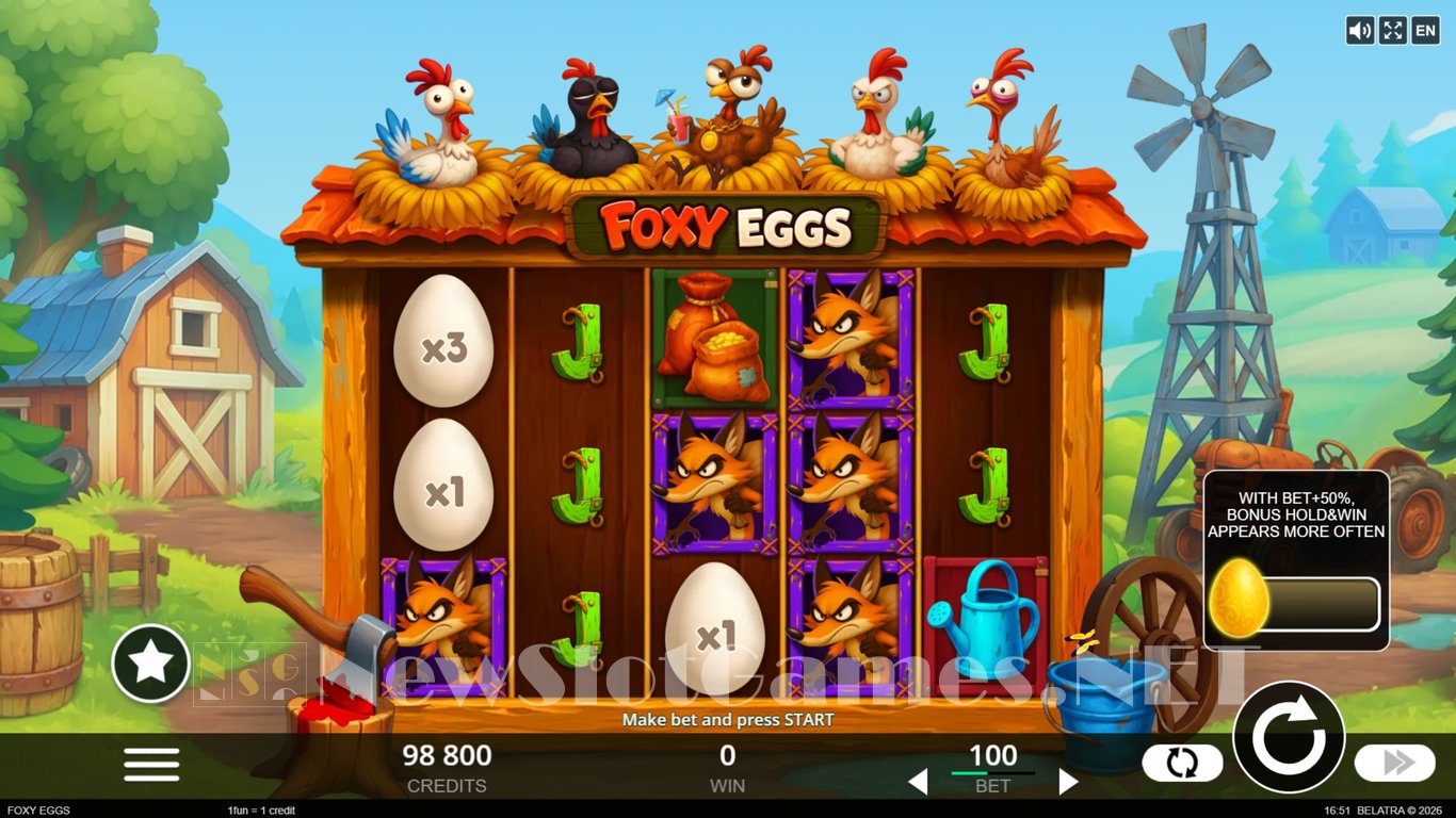 Foxy Eggs Slot Demo Image