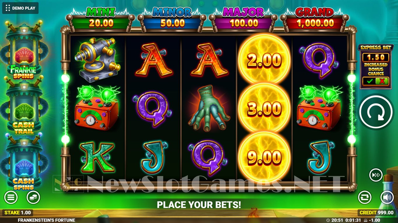 Frankensteins Fortune Slot Demo Image