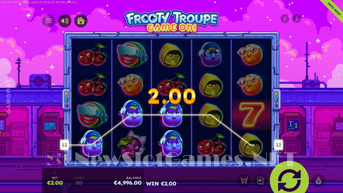Frooty Troupe Game On! Slot Slot Image in Demo - pic. 2