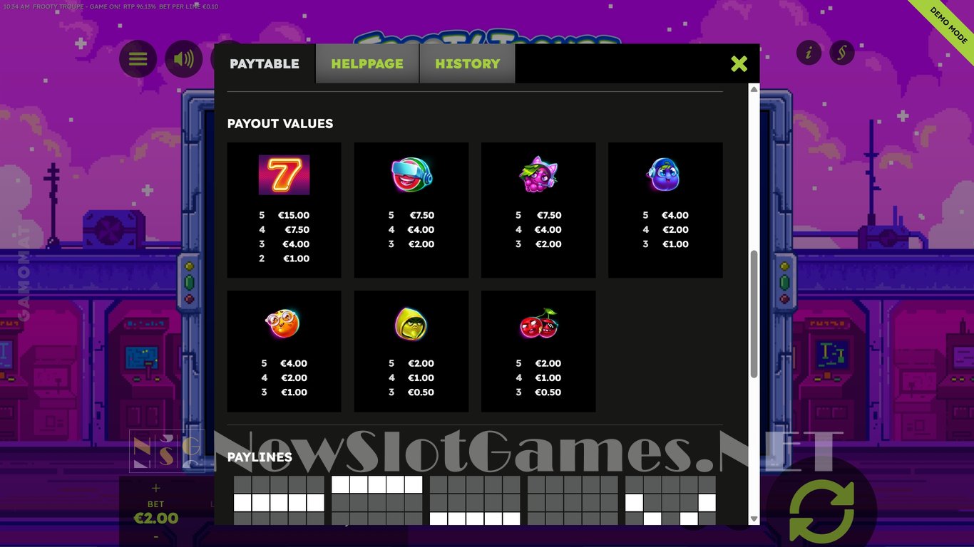 Frooty Troupe Game On! Slot Slot Image in Demo - pic. 5