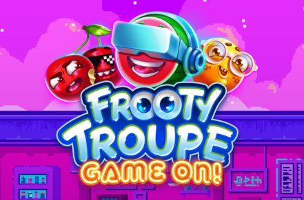 Frooty Troupe Game On! Slot Logo