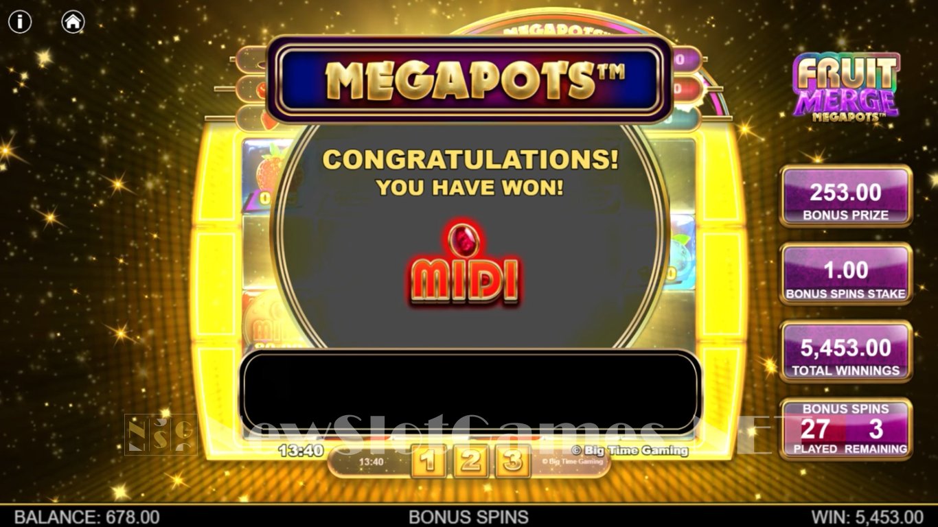 Fruit Merge Megapots Slot Slot Image in Demo - pic. 2