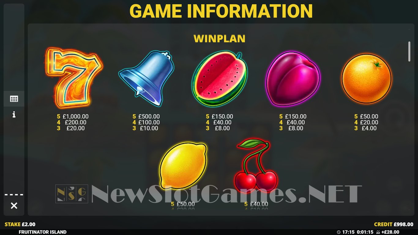 Fruitinator Island Slot Slot Image in Demo - pic. 3