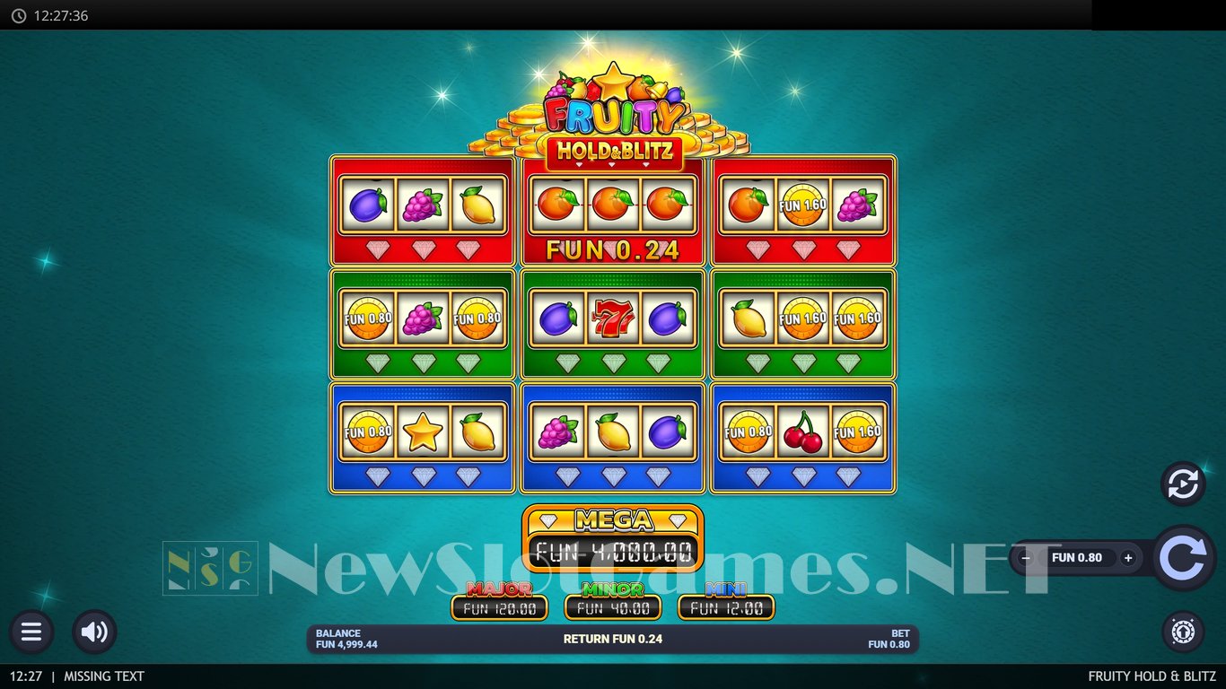 Fruity Hold & Blitz Slot Demo Image
