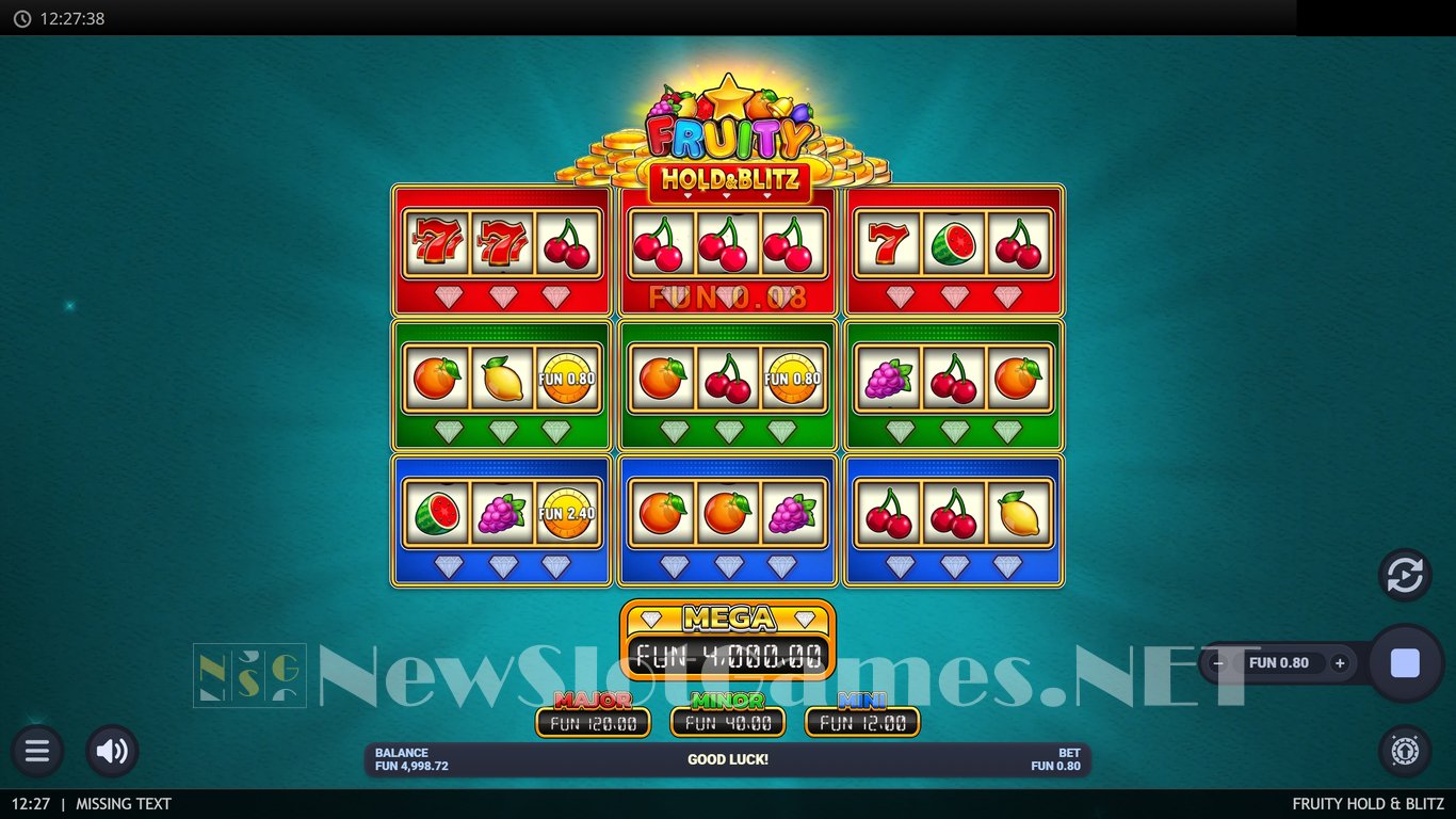Fruity Hold & Blitz Slot Slot Image in Demo - pic. 2