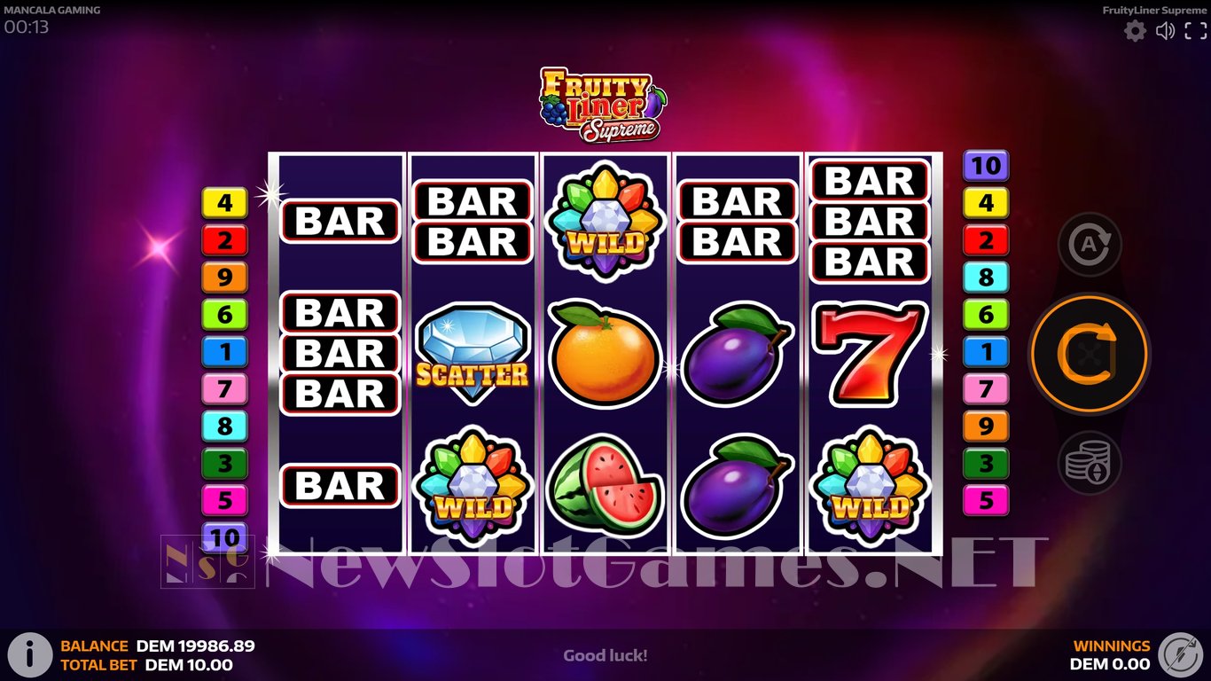 FruityLiner Supreme Slot Demo Image