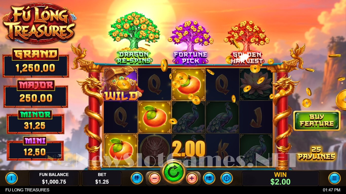 Fu Long Treasures Slot Demo Image