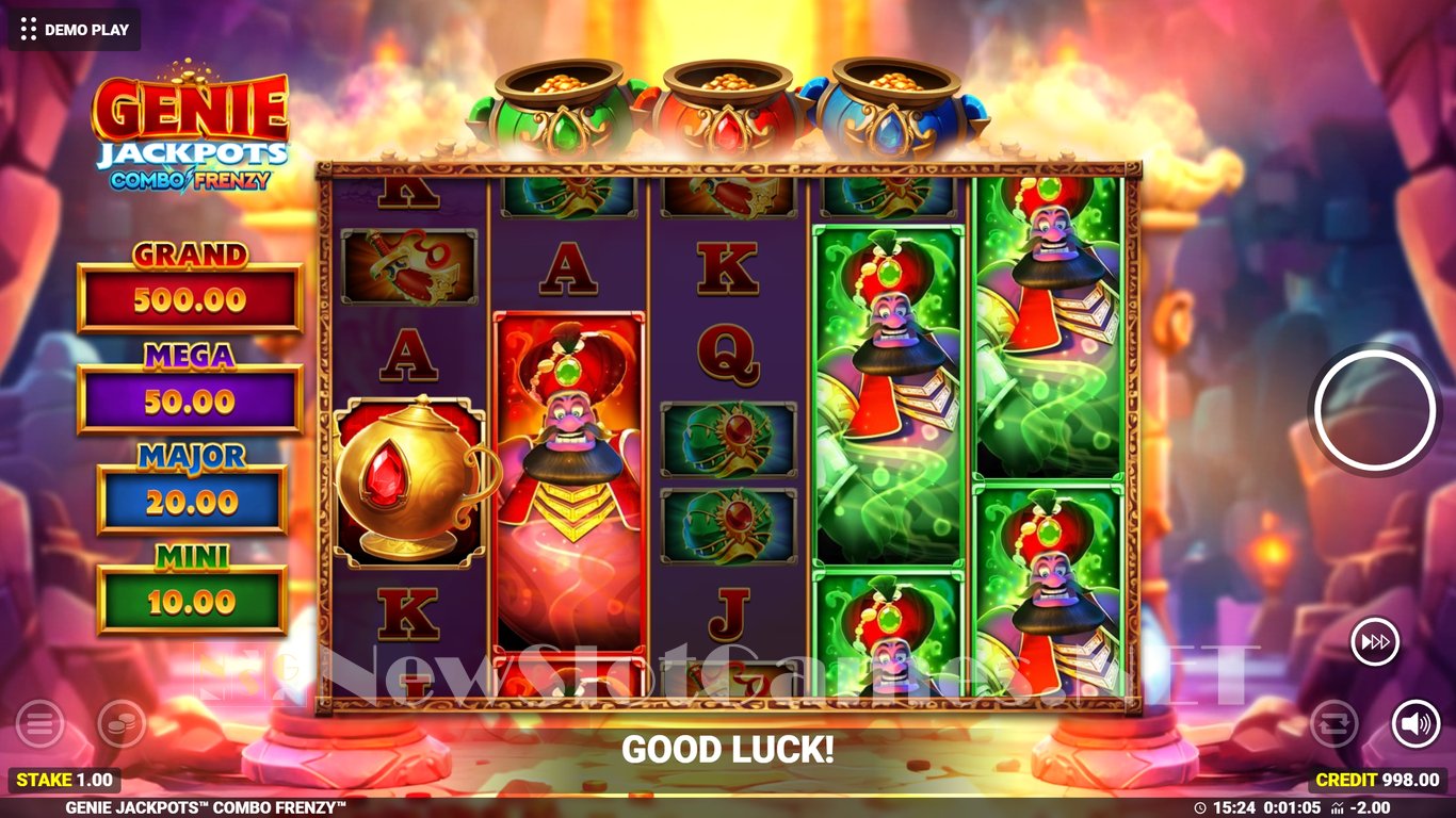 Genie Jackpots Combo Frenzy Slot Demo Image
