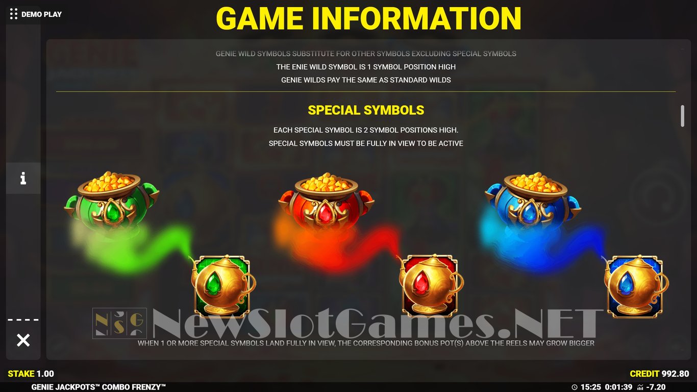 Genie Jackpots Combo Frenzy Slot Slot Image in Demo - pic. 7