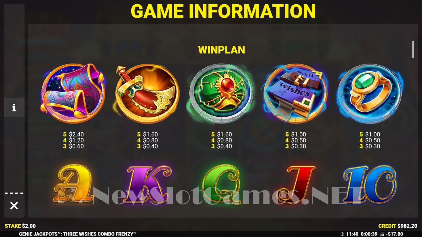Genie Jackpots Three Wishes Combo Frenzy Slot Slot Image in Demo - pic. 4