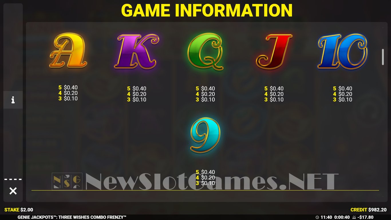Genie Jackpots Three Wishes Combo Frenzy Slot Slot Image in Demo - pic. 5