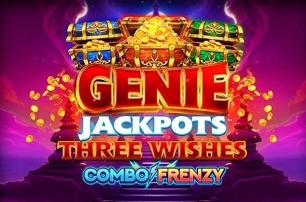 Genie Jackpots Three Wishes Combo Frenzy Slot Logo