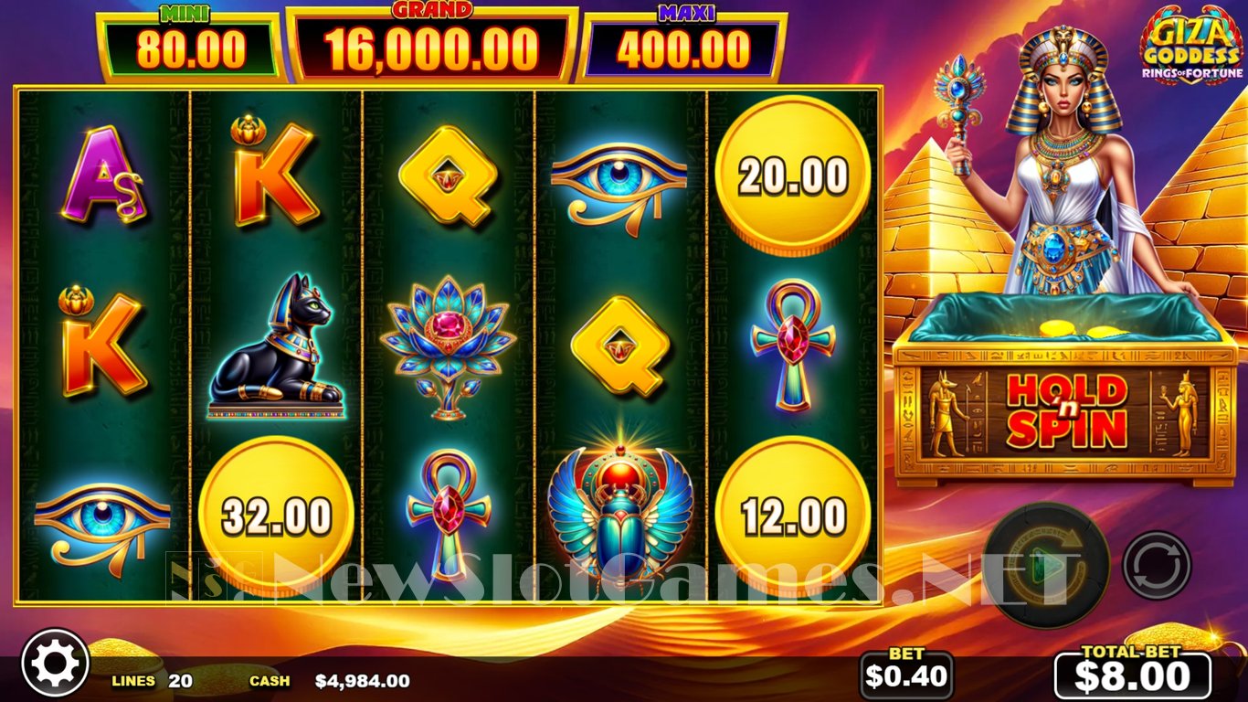 Giza Goddess Rings of Fortune Slot Slot Image in Demo - pic. 2