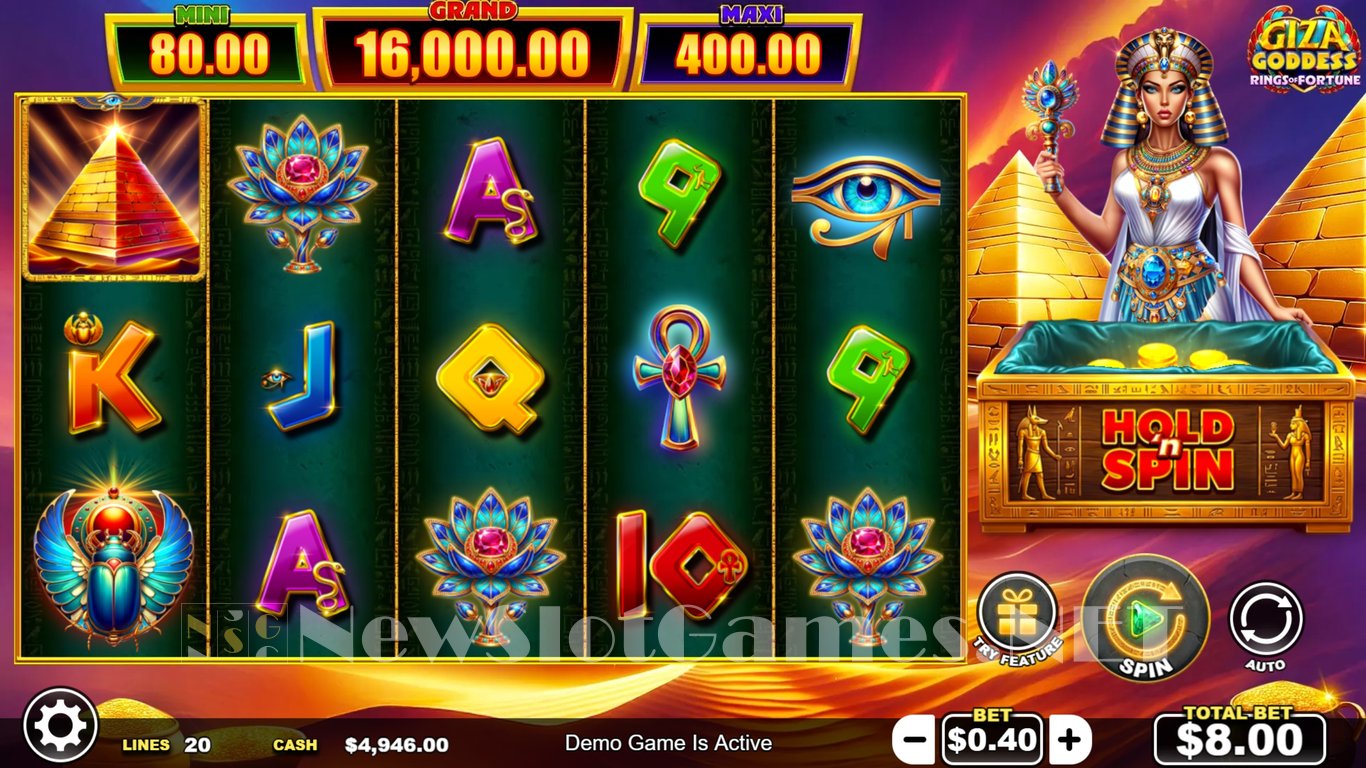 Giza Goddess Rings of Fortune Slot Slot Image in Demo - pic. 3