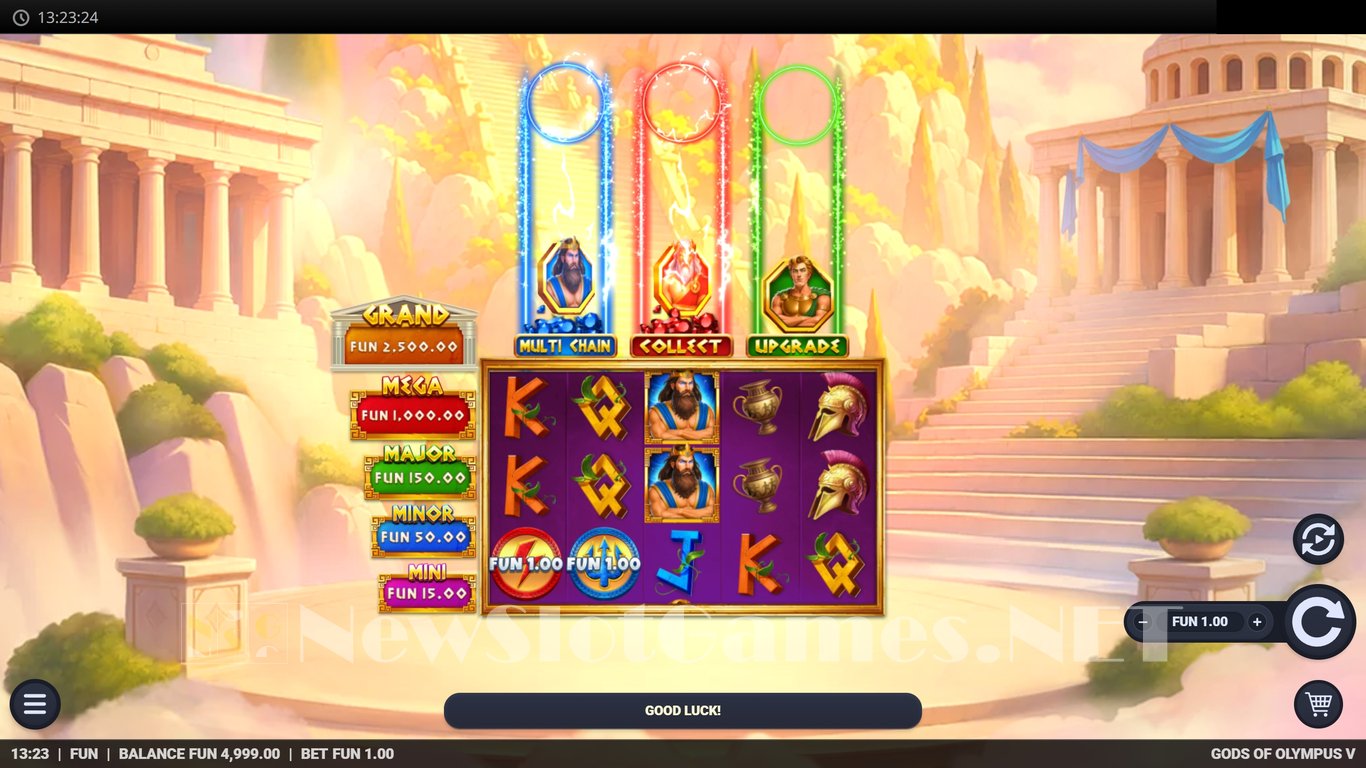 Gods of Olympus 5 Slot Demo Image