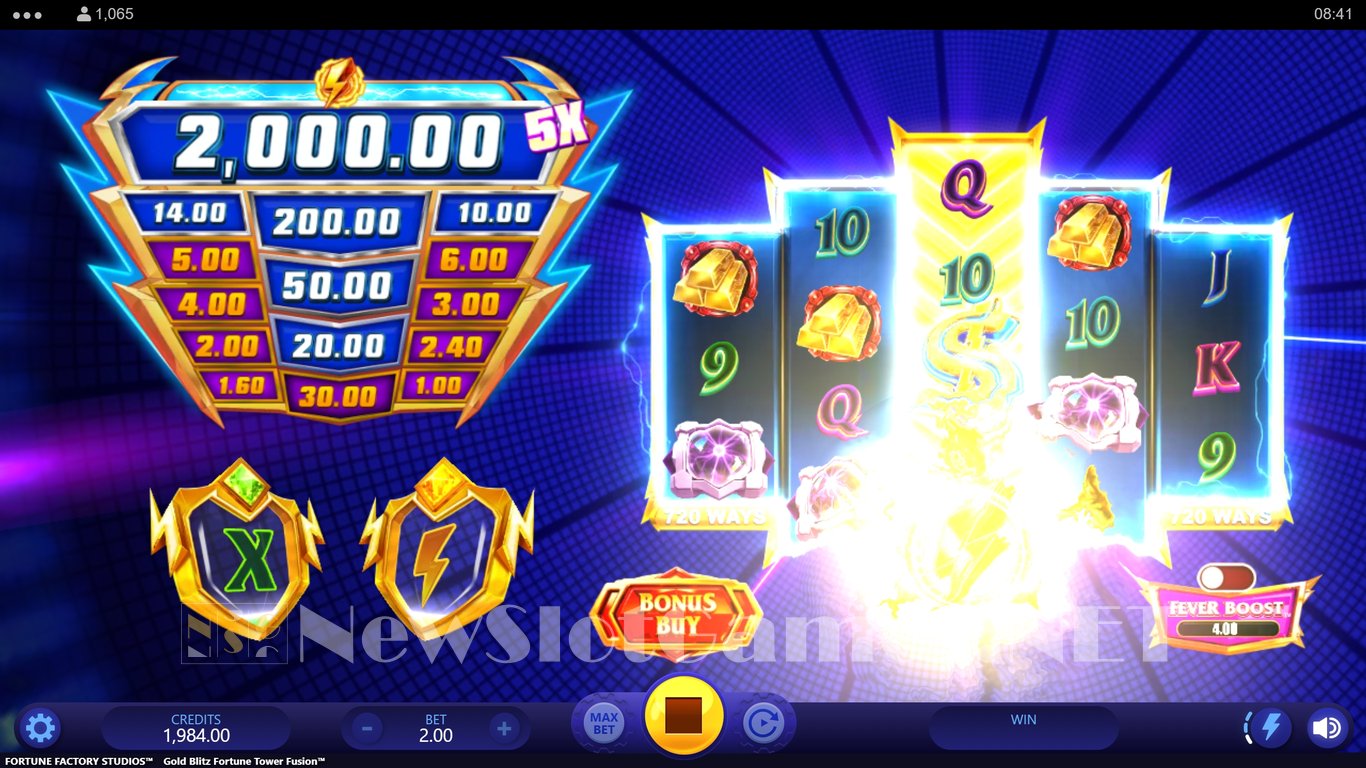 Gold Blitz Fortune Tower Fusion Slot Slot Image in Demo - pic. 2