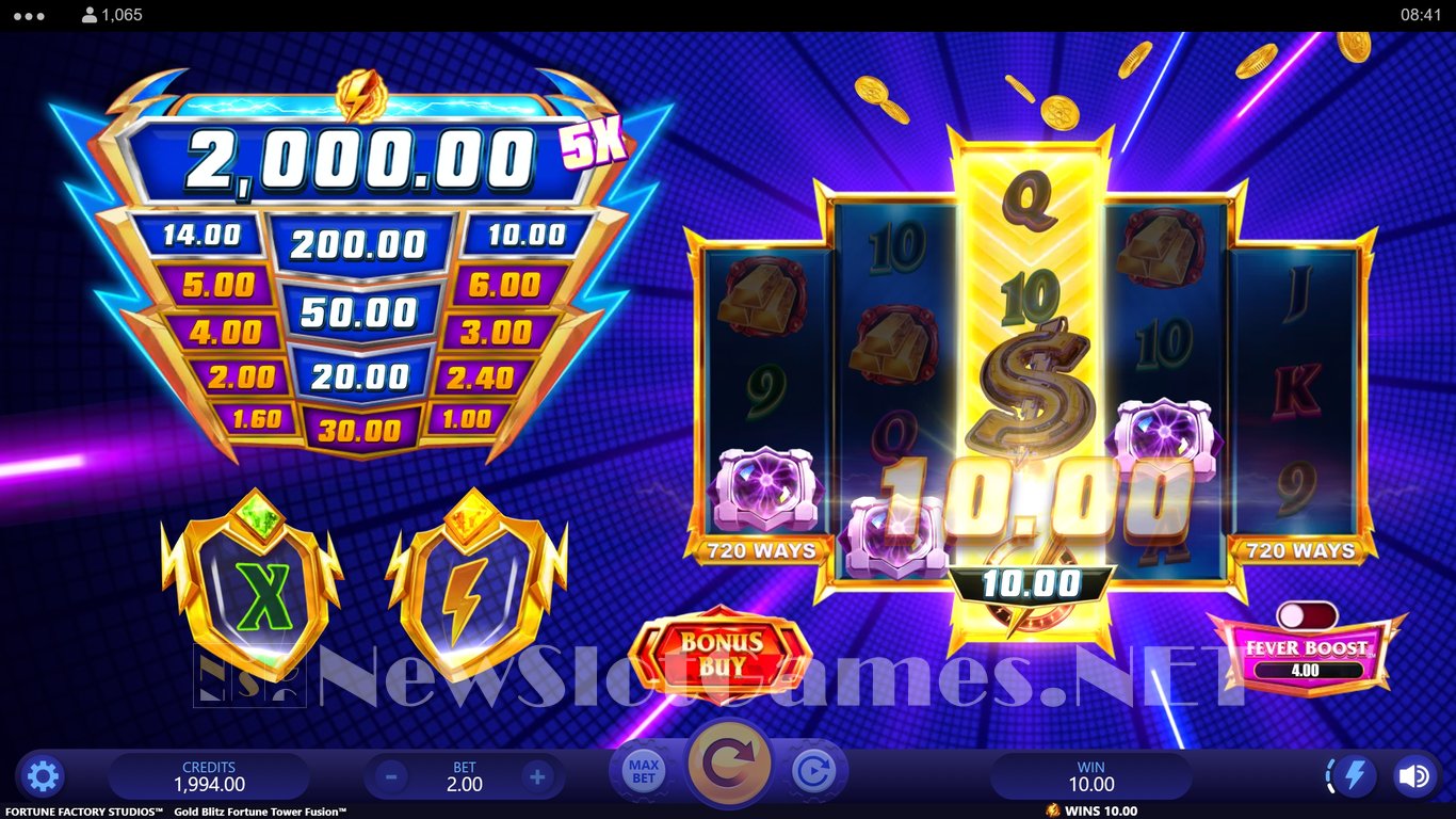 Gold Blitz Fortune Tower Fusion Slot Slot Image in Demo - pic. 3