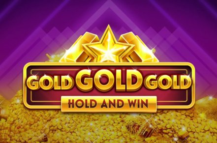 Gold Gold Gold Hold and Win Slot Logo