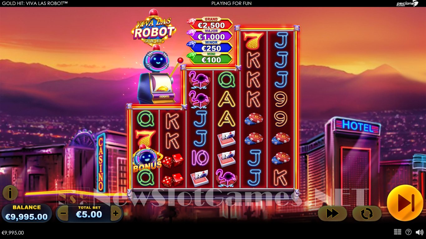 Gold Hit Viva Las Robot Slot Demo Image