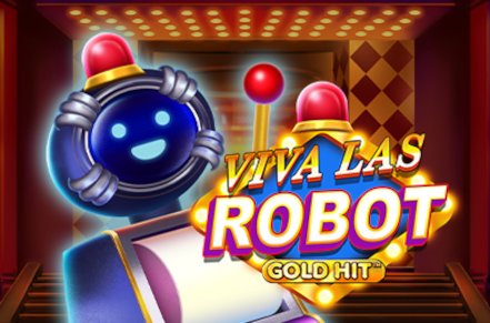 Gold Hit Viva Las Robot Slot Logo