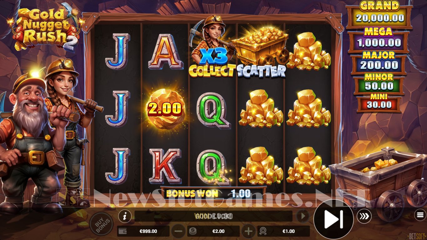 Gold Nugget Rush 2 Slot Demo Image